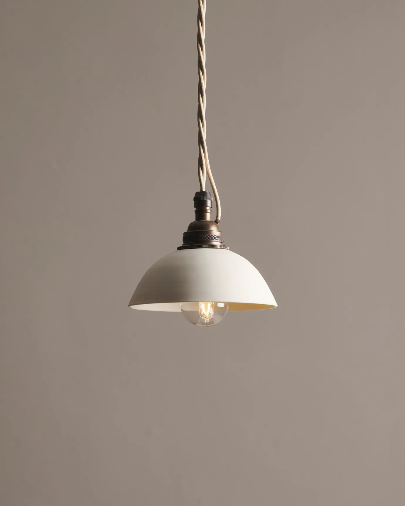 Large Chattered Skullcap Porcelain Light | deVOL Kitchens